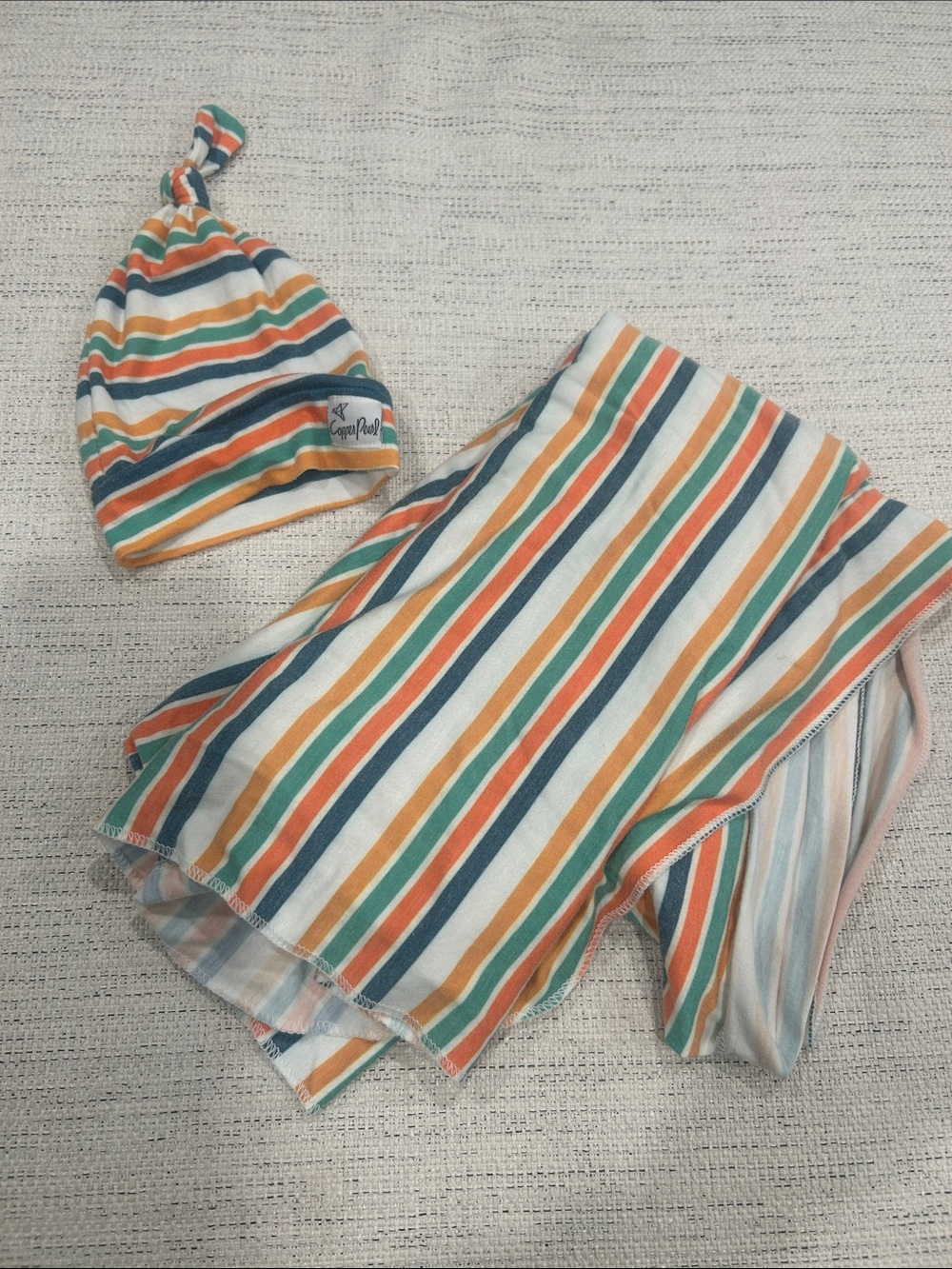 Copper Pearl Hat and Swaddle